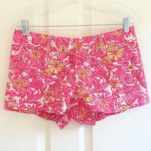 Lilly Pulitzer Walsh Short in "Chum Bucket" Print, Size 2